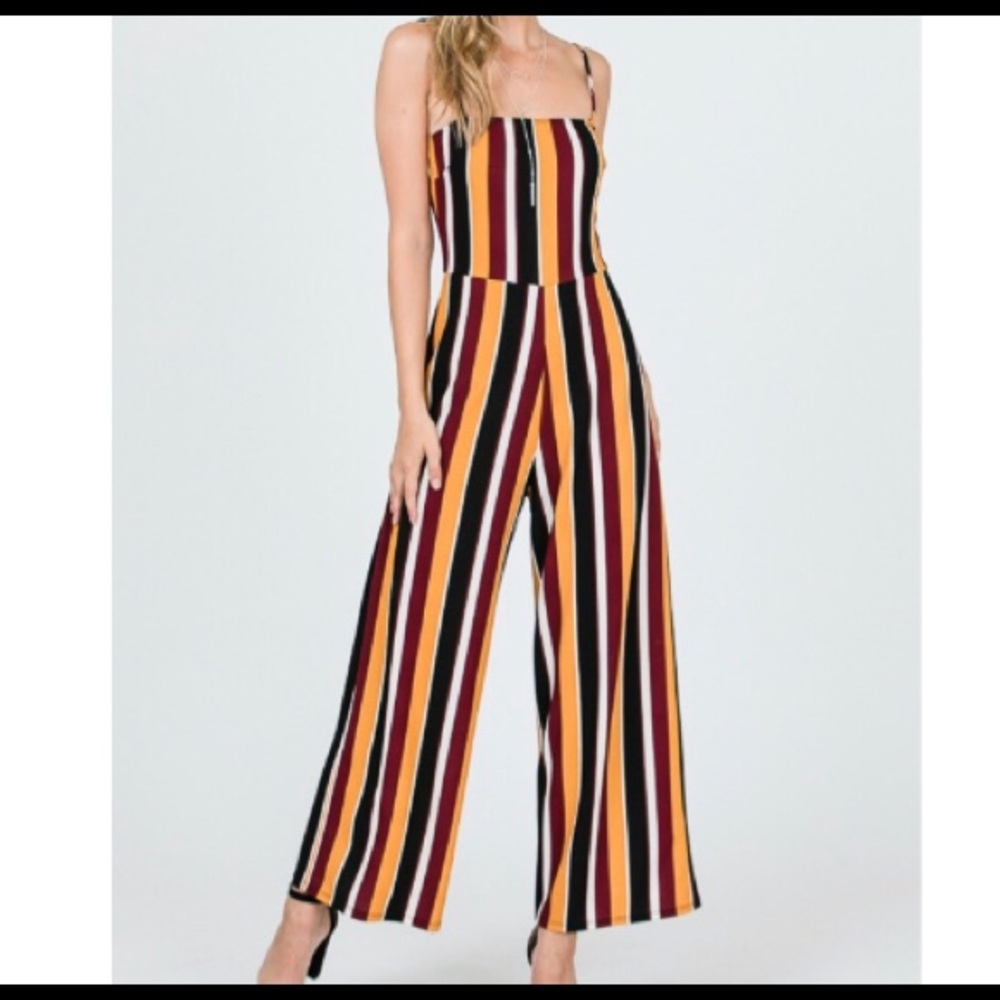 Stripe jumpsuit